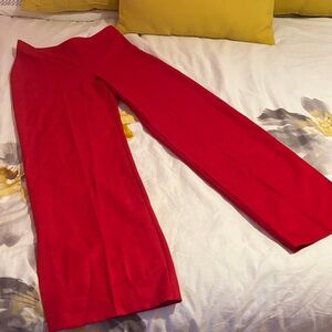 Topshop Bold Red Wide Leg Pants